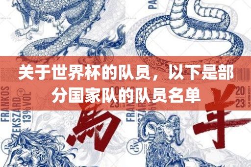 关于世界杯的队员，以下是部分国家队的队员名单漯河市盈旭机械设备有限公司