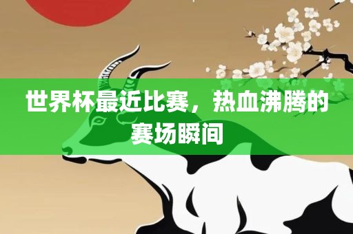 世界杯最近比赛，热血沸腾的赛场瞬间