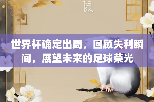 世界杯确定出局，回顾失利瞬间，展望未来的足球荣光漯河市盈旭机械设备有限公司