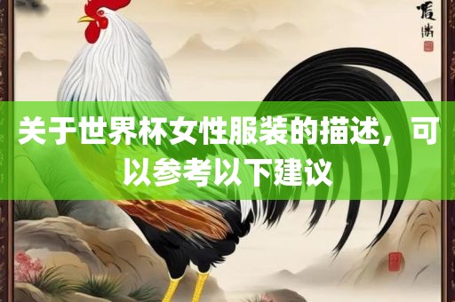 关于世界杯女性服装的描述，可以参考以下建议漯河市盈旭机械设备有限公司