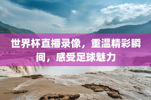 世界杯直播录像，重温精彩瞬间，感受足球魅力