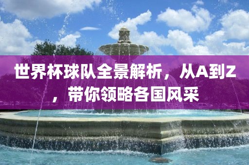 世界杯球队全景解析，从A到Z，带你领略各国风采漯河市盈旭机械设备有限公司