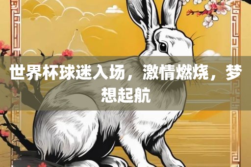 世界杯球迷入场，激情燃烧，梦想起航