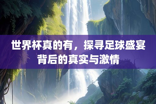 世界杯真的有，探寻足球盛宴背后的真实与激情