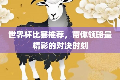 世界杯比赛推荐，带你领略最精彩的对决时刻漯河市盈旭机械设备有限公司