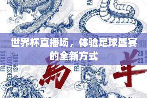 世界杯直播场，体验足球盛宴的全新方式