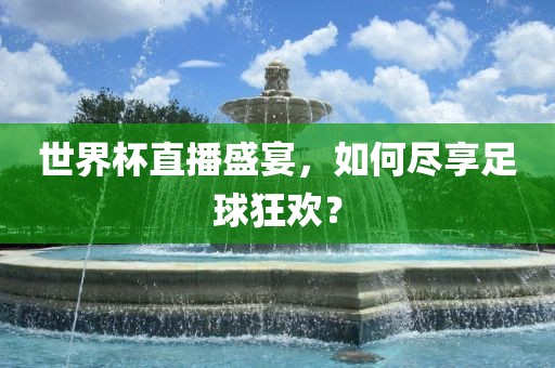 世界杯直播盛宴，如何尽享足球狂欢漯河市盈旭机械设备有限公司？