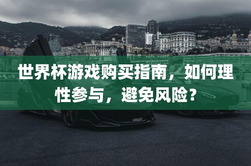 世界杯游戏购买指南，如何理性参与，避免风险？