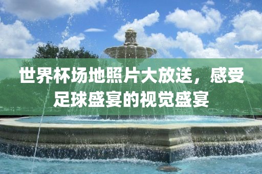 世界杯场地照片大放送，感受足球盛宴的视觉盛宴