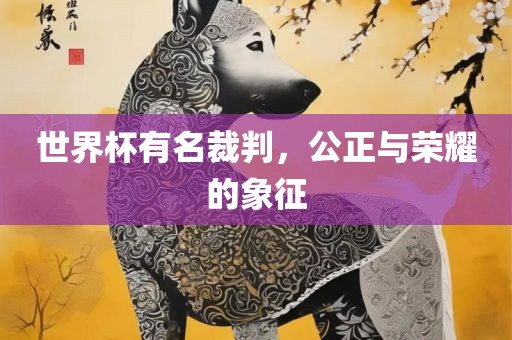 世界杯有名裁判，公正与荣耀的象征