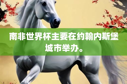 南非世界杯主要在约翰内斯堡城市举办。漯河市盈旭机械设备有限公司